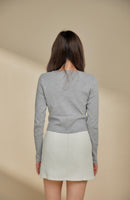 Veanne Tweed Skirt (White)