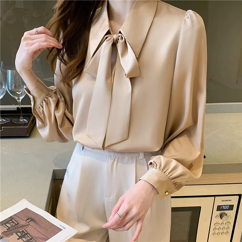 Savannah Satin Blouse (Pre-order)